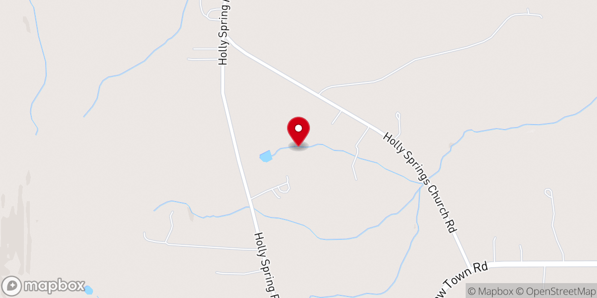 Map showing location of Stouts Chapel United Methodist Church