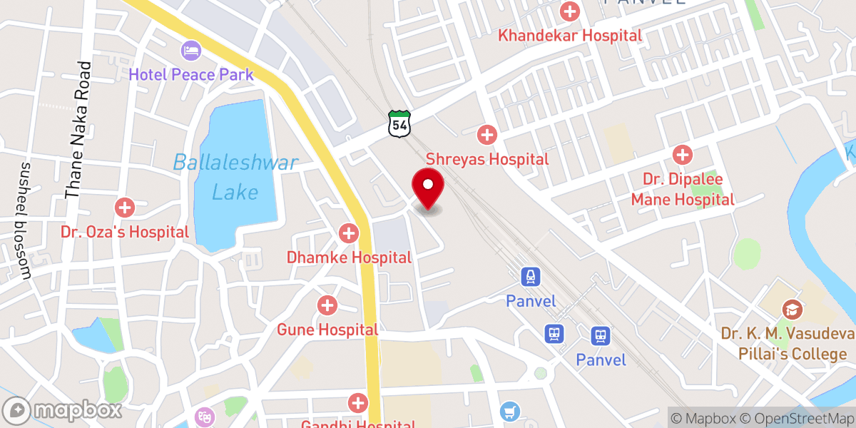 Map showing location of St. Francis Xavier Church