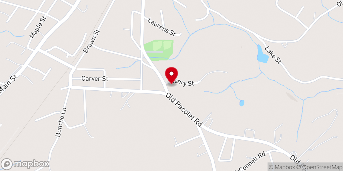 Map showing location of Mt Calvary Baptist Church