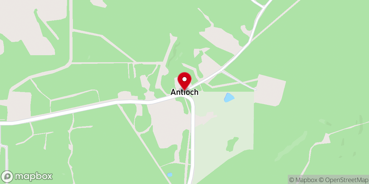 Map showing location of Antioch
