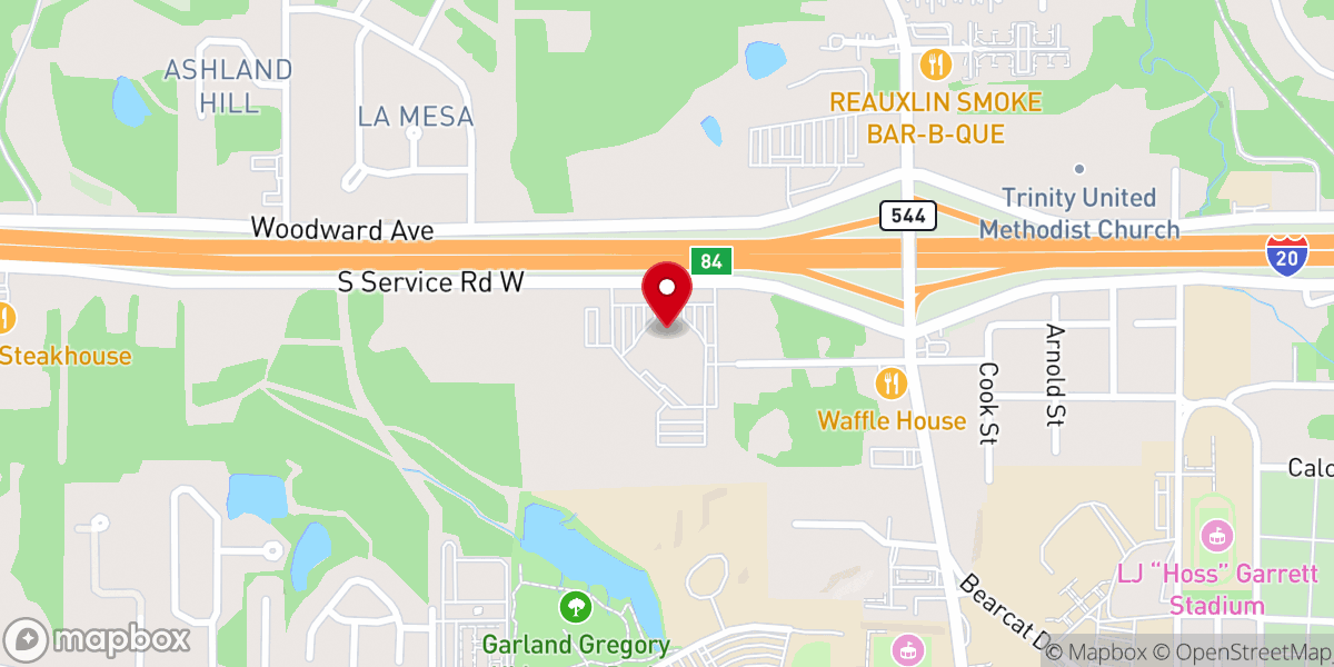 Map showing location of Temple Baptist Church