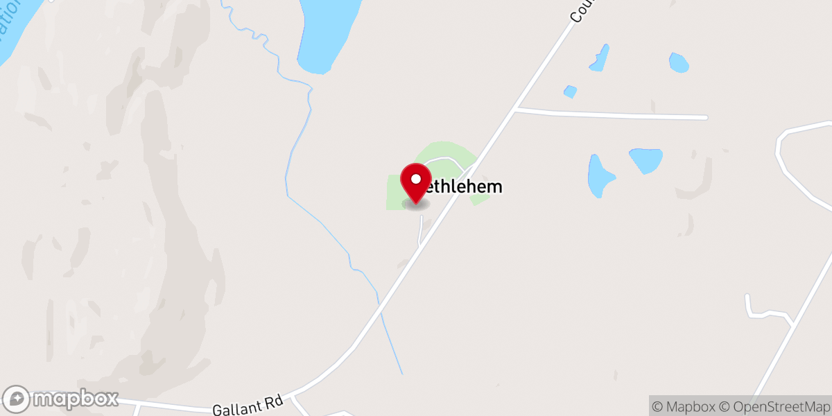 Map showing location of Bethlehem Independent Baptist Church