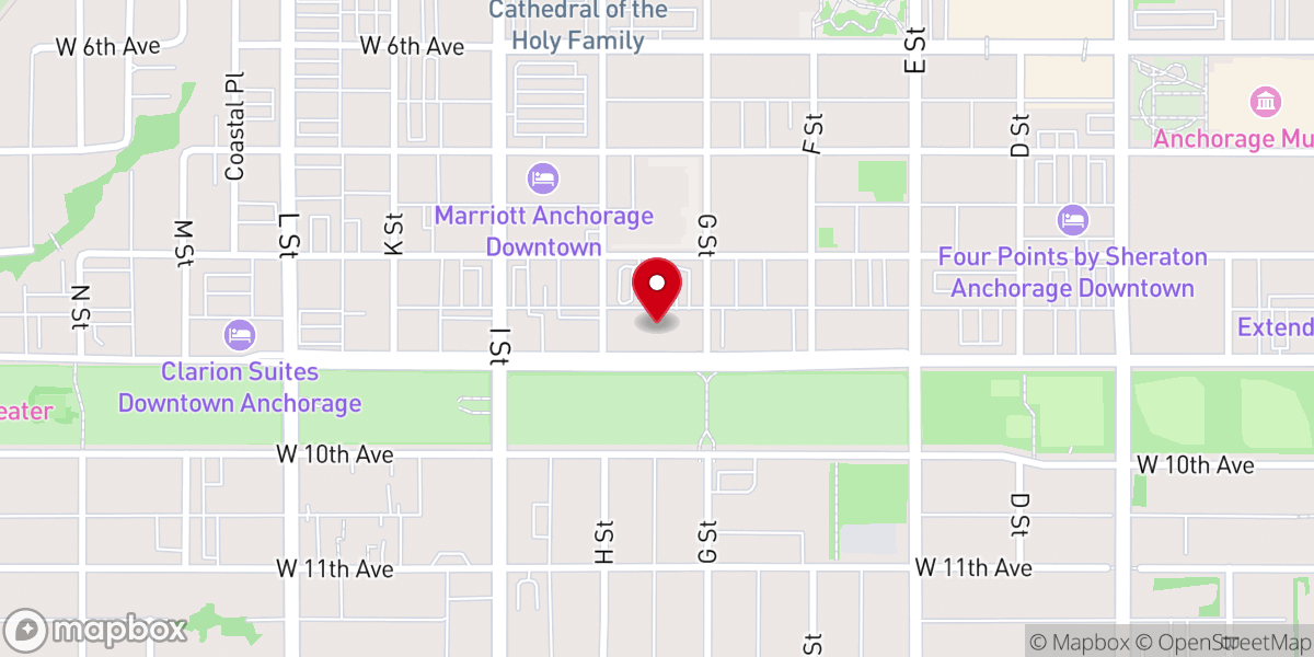 Map showing location of First United Methodist Church