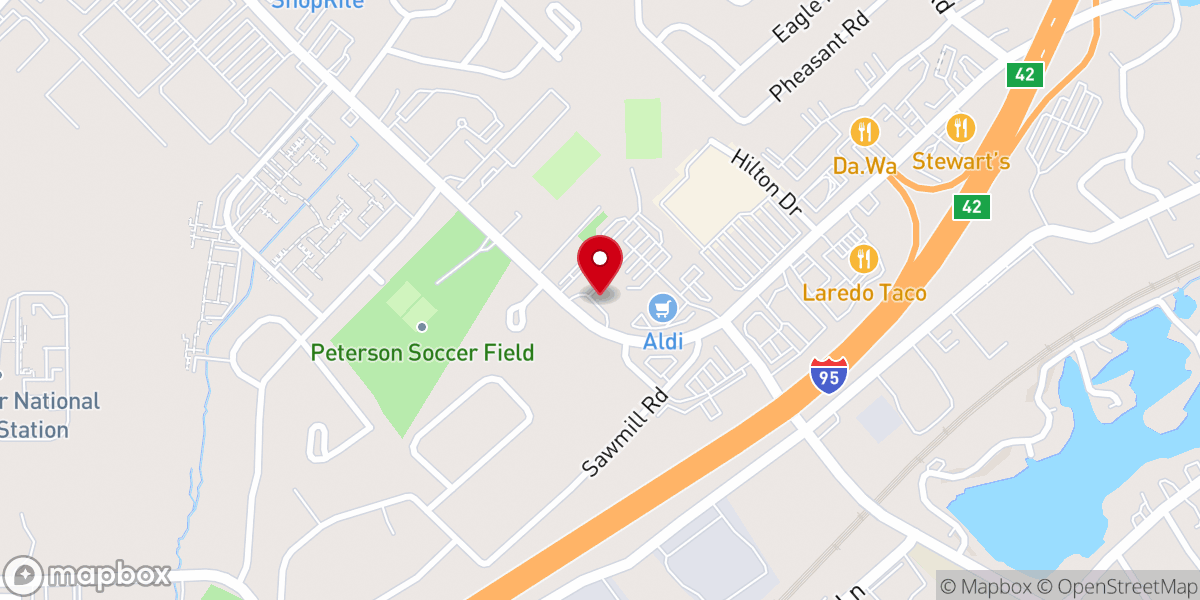 Map showing location of St. Louis Church of St. John XXIII Parish