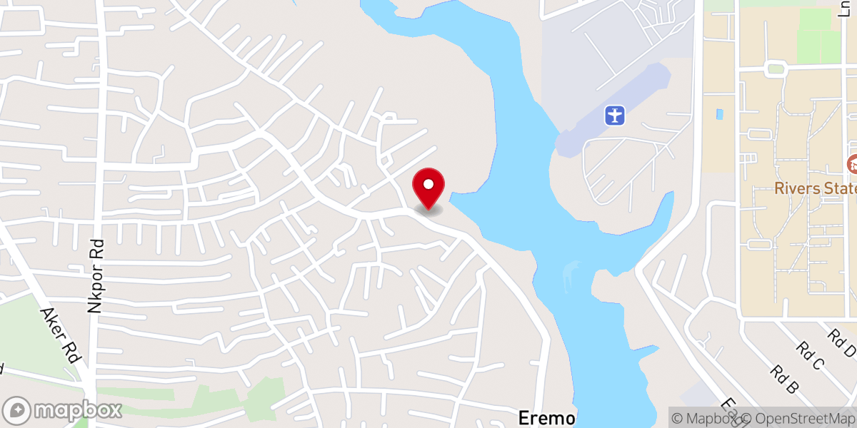 Map showing location of Living Faith Church Mgbuodohia
