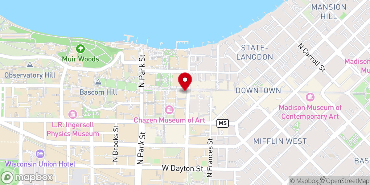 Map showing location of Calvary Lutheran Chapel