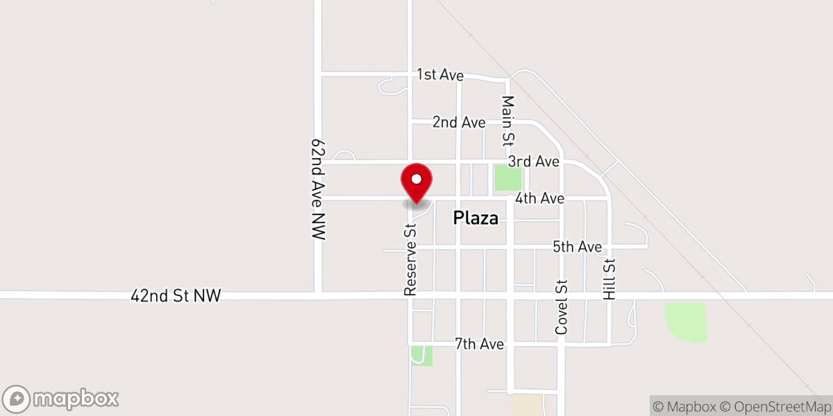Map showing location of Sacred Heart Catholic Church