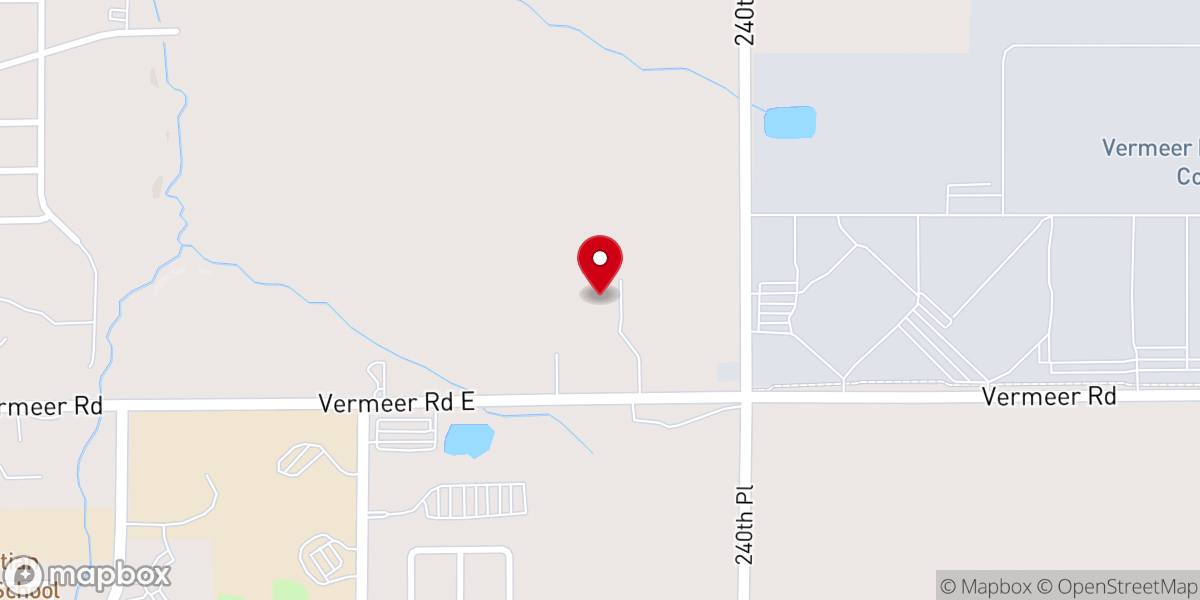 Map showing location of Peace Lutheran Church