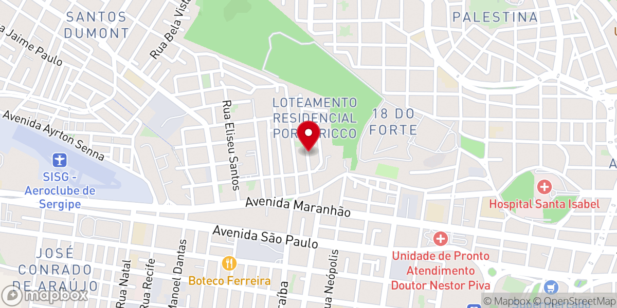Map showing location of Assembleia De Deus
