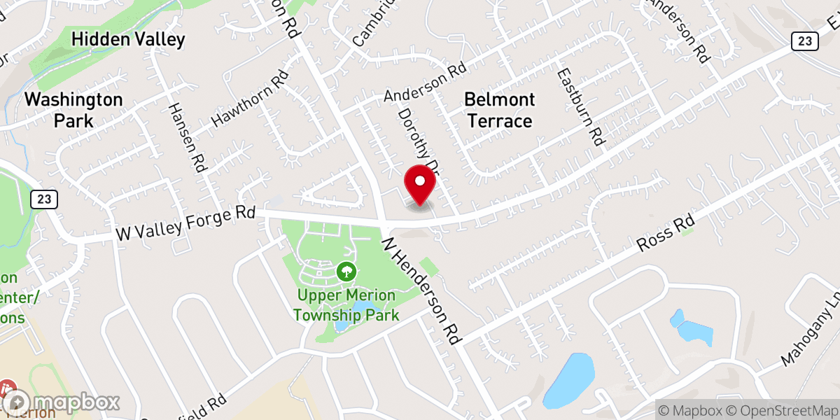 Map showing location of Good Shepherd Lutheran Church