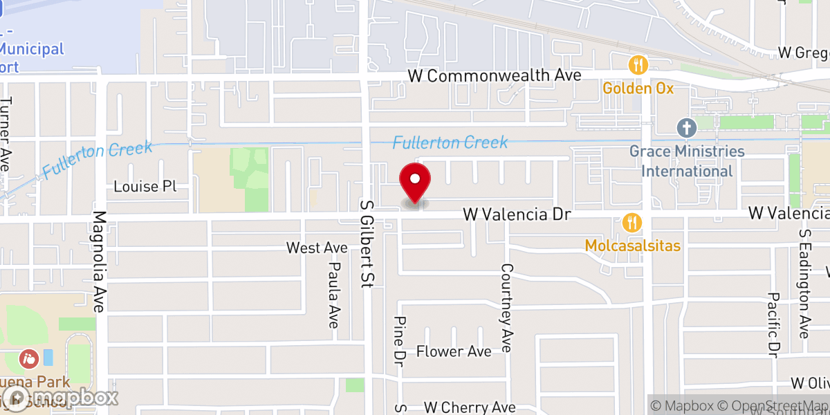 Map showing location of St. Philip Benizi Catholic Church