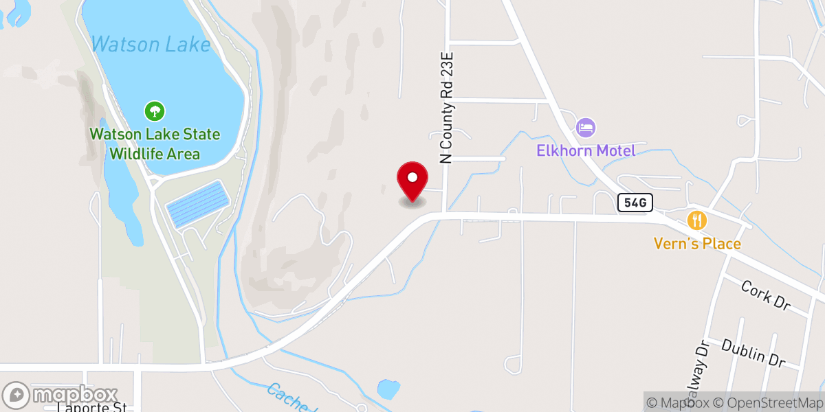 Map showing location of Revive Church