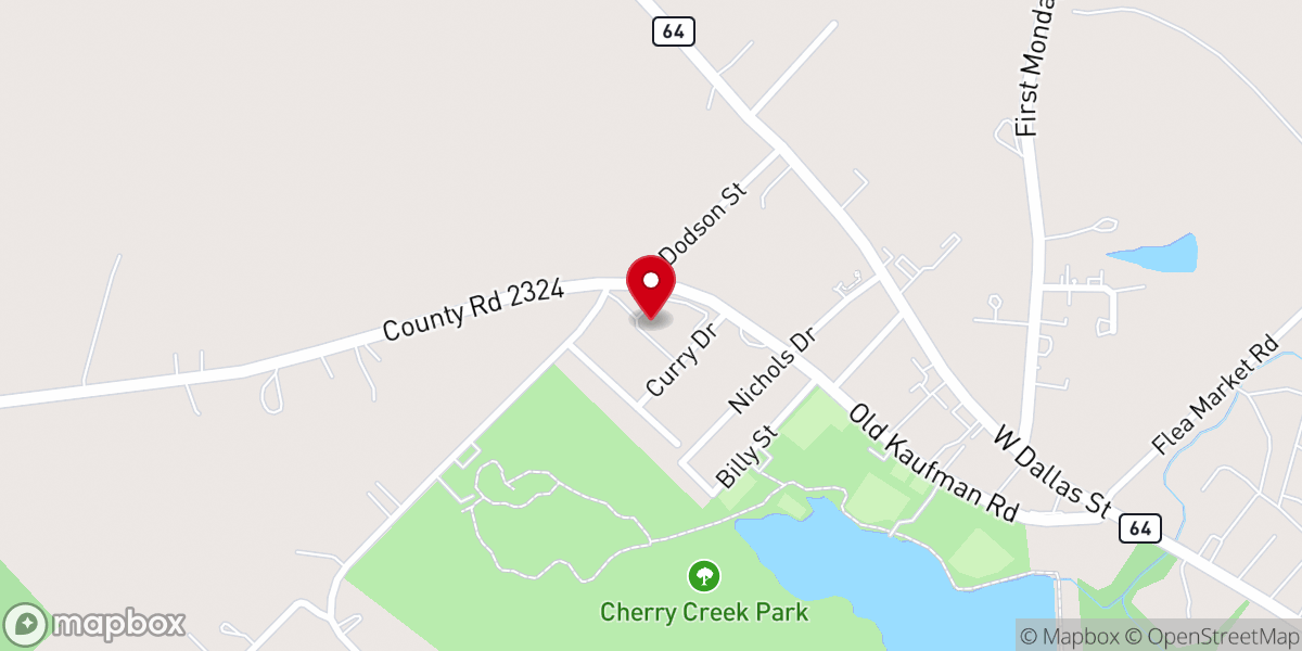 Map showing location of 1291 Old Kaufman Rd