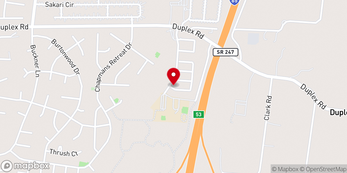 Map showing location of Chapman's Retreat Townhomes