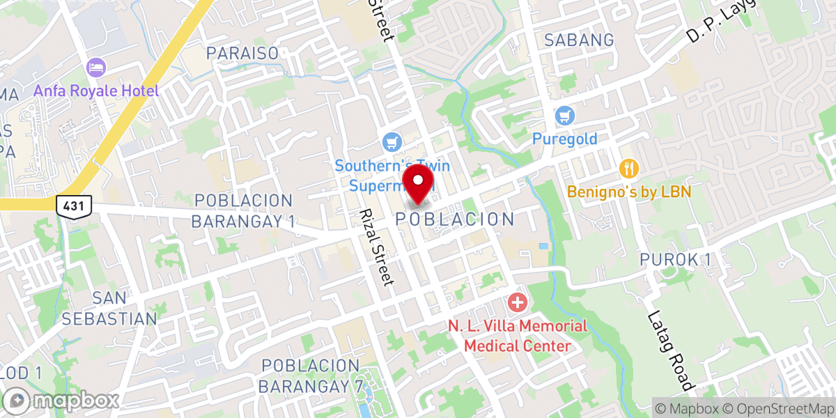 Map showing location of Mariane