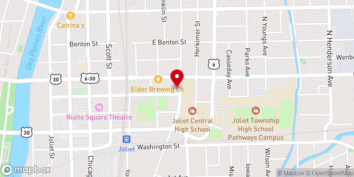 Map showing location of New Canaan Land Christian Church