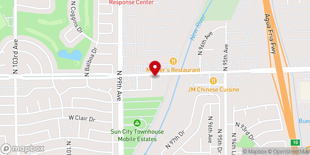 Map showing location of West Valley Center For Spiritual