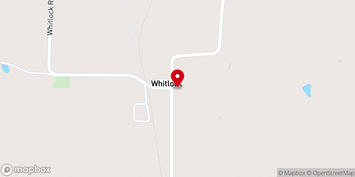 Map showing location of Whitlock Church of Christ