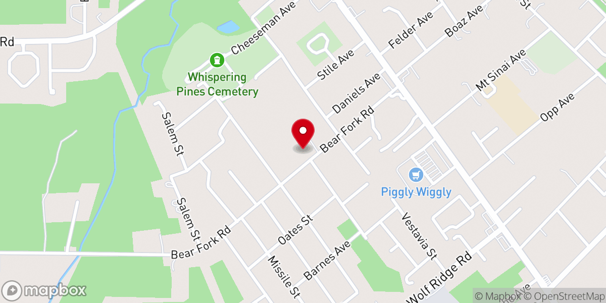 Map showing location of Whistler Baptist Church