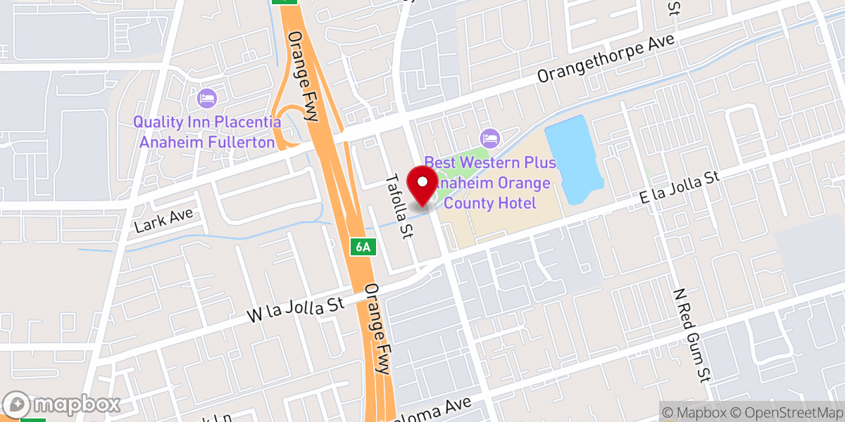 Map showing location of Saint James Antiochian Church