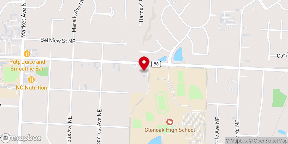 Map showing location of Congregational United Church