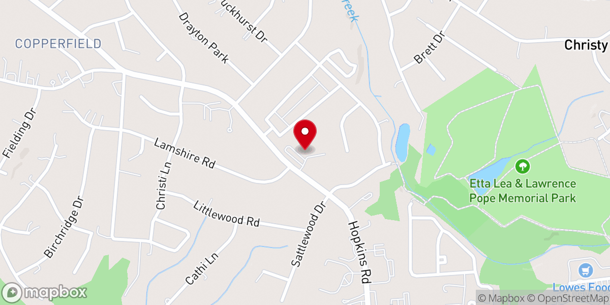 Map showing location of Fountain of Life Lutheran Church & Preschool