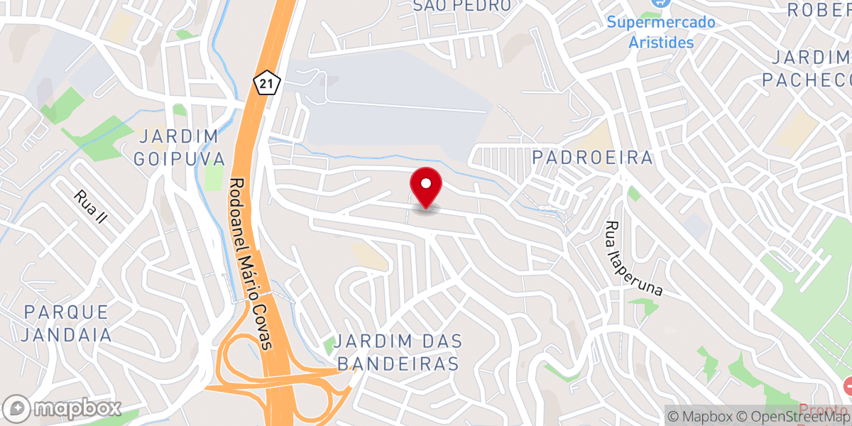 Map showing location of Igreja Assembleia de Deus, Ministerio Madureira, Osasco - Jardim Padroeira
