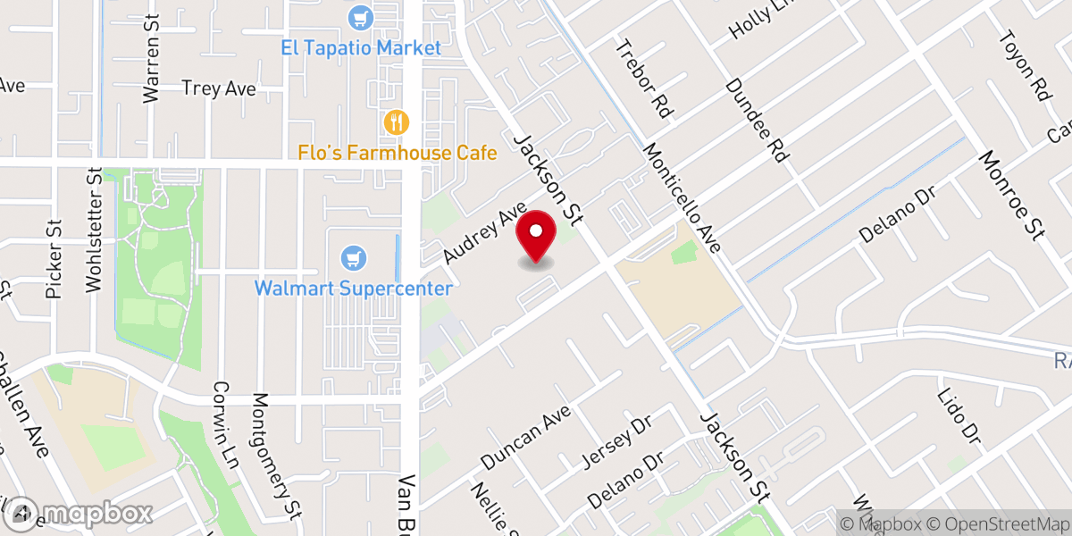 Map showing location of Praise Community Fellowship