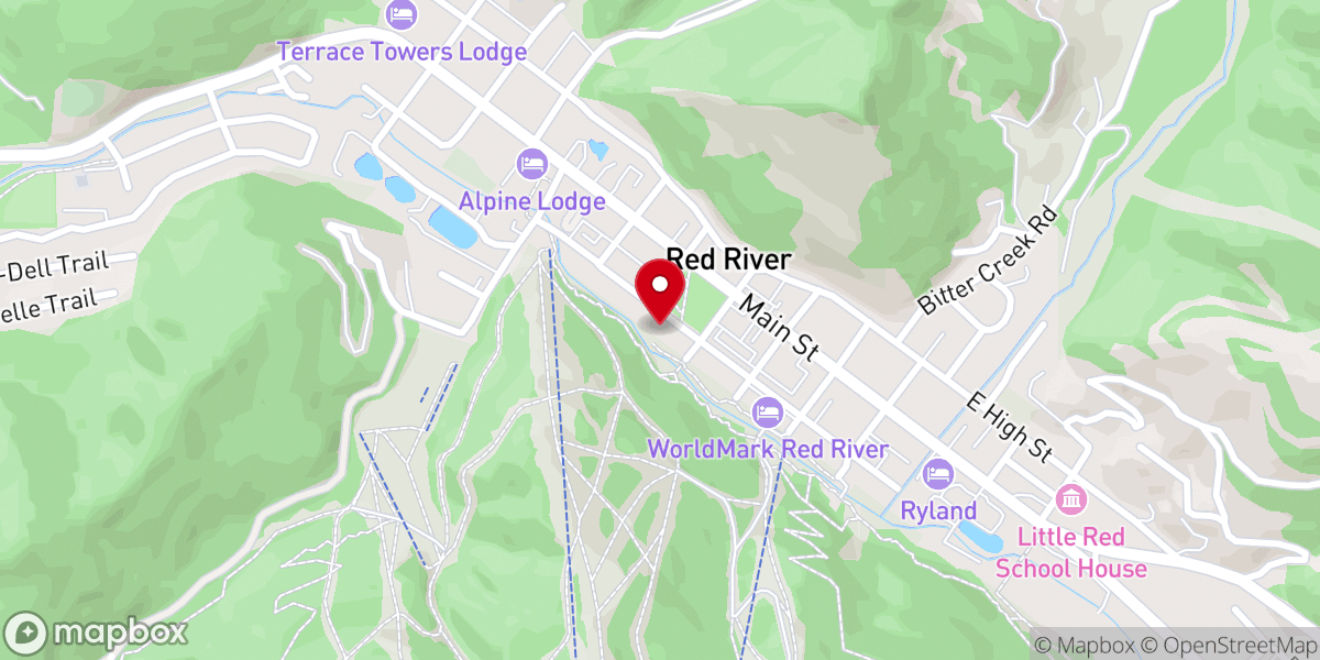 Map showing location of Red River Conference Center