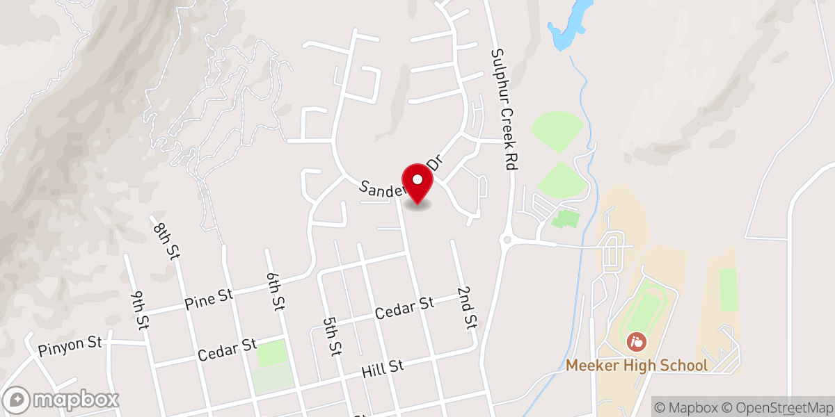 Map showing location of Church of Christ