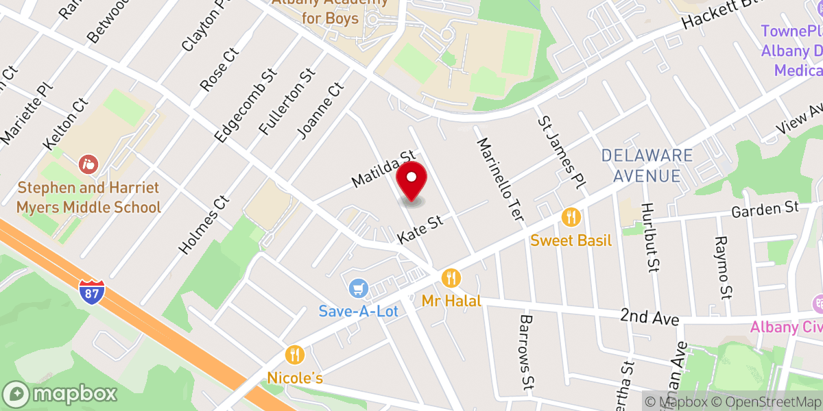 Map showing location of Stand Ministries Outreach Center Inc