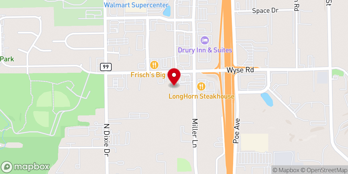 Map showing location of New Life Church