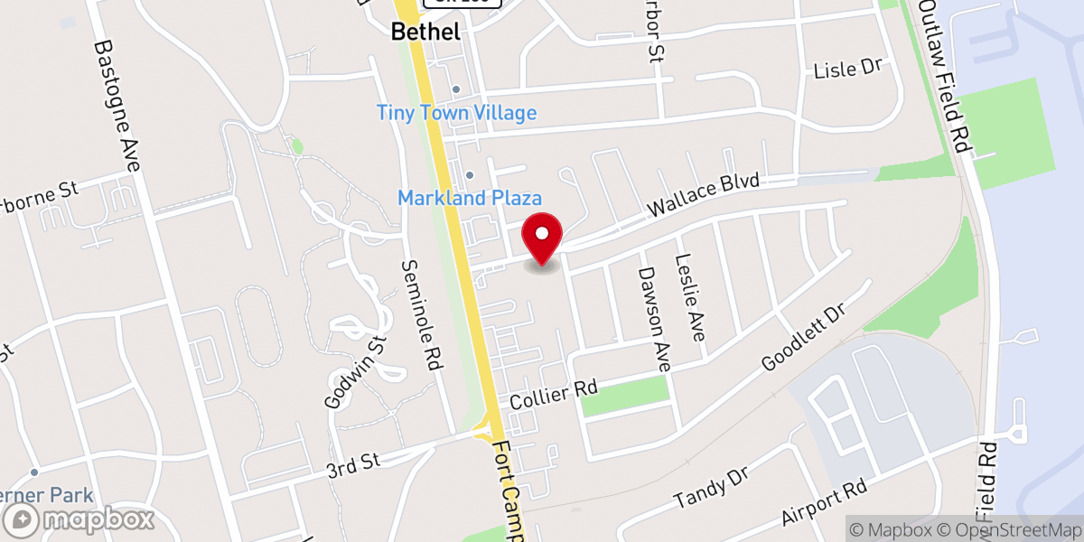 Map showing location of Covenant Baptist Church of Clarksville, TN