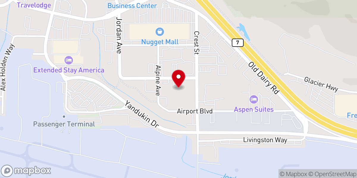 Map showing location of Resurrection Lutheran Chruch