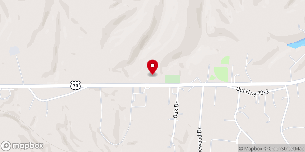 Map showing location of First Baptist Church White Bluff