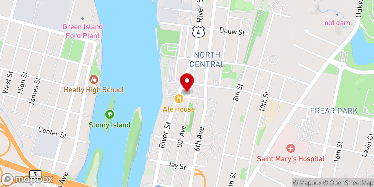 Map showing location of Progressive Faith Evangelical