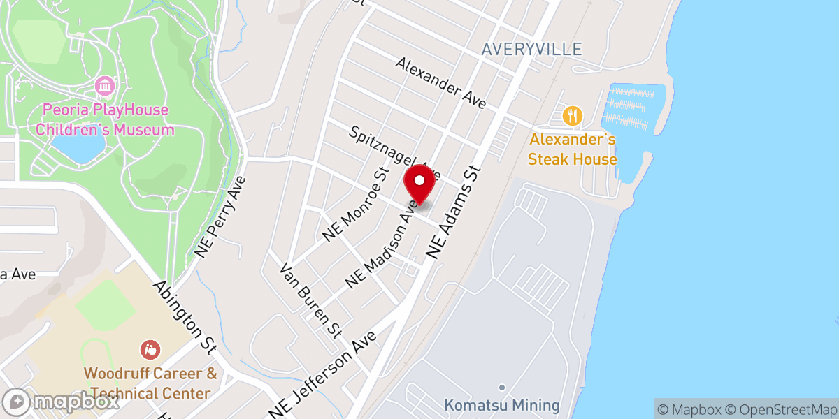 Map showing location of Resurrection Power Church of God in Christ