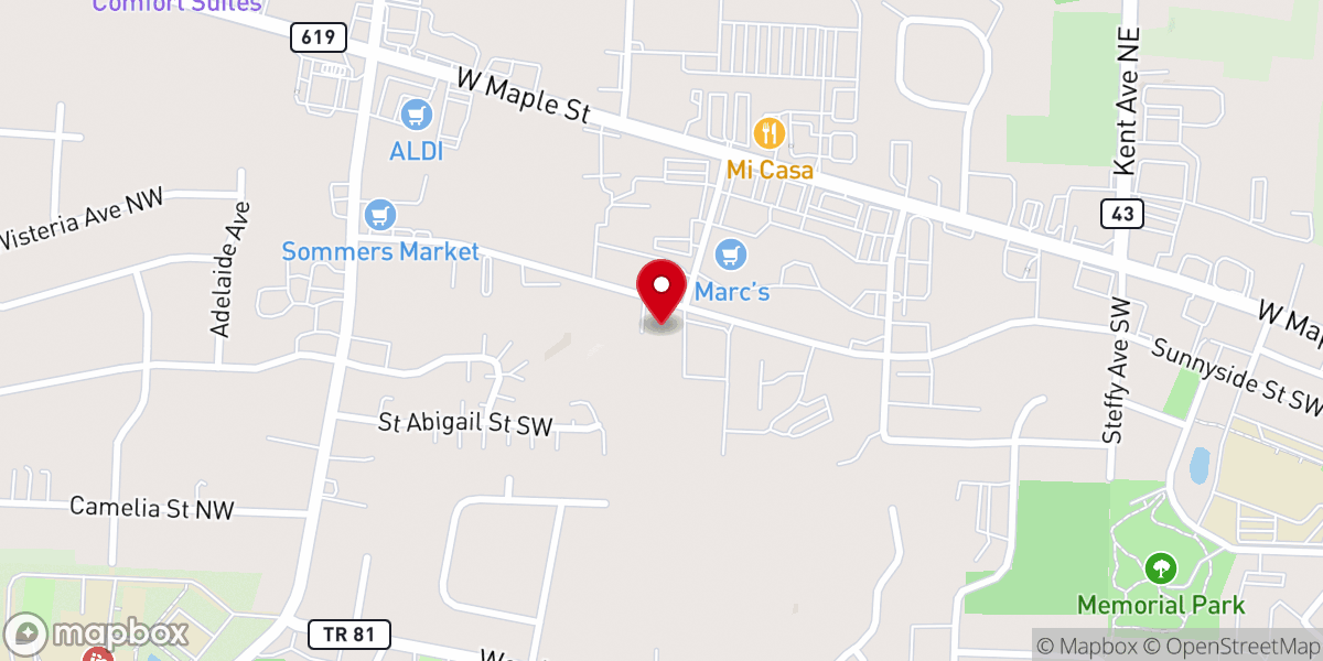 Map showing location of The Christ Foundation