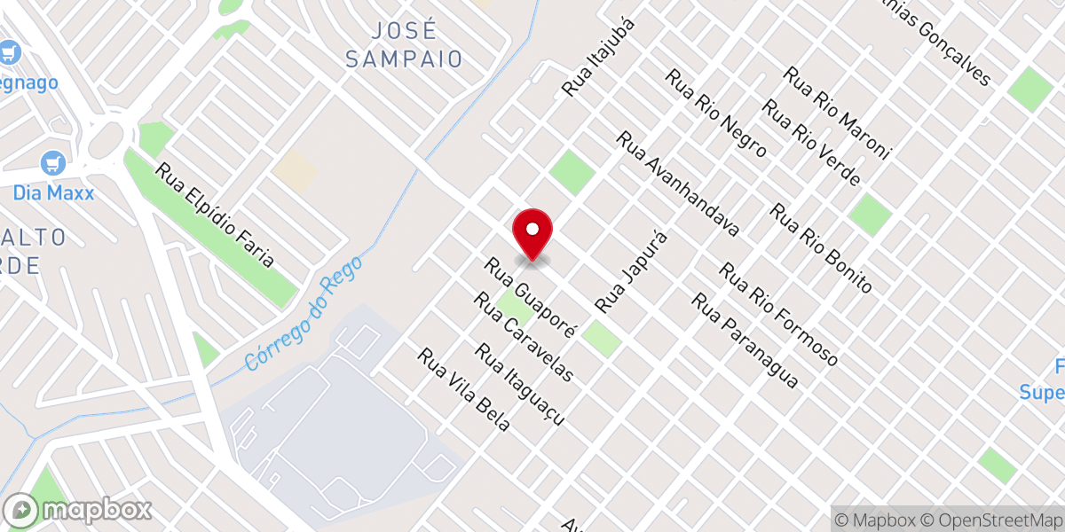 Map showing location of Igreja Pentecostal