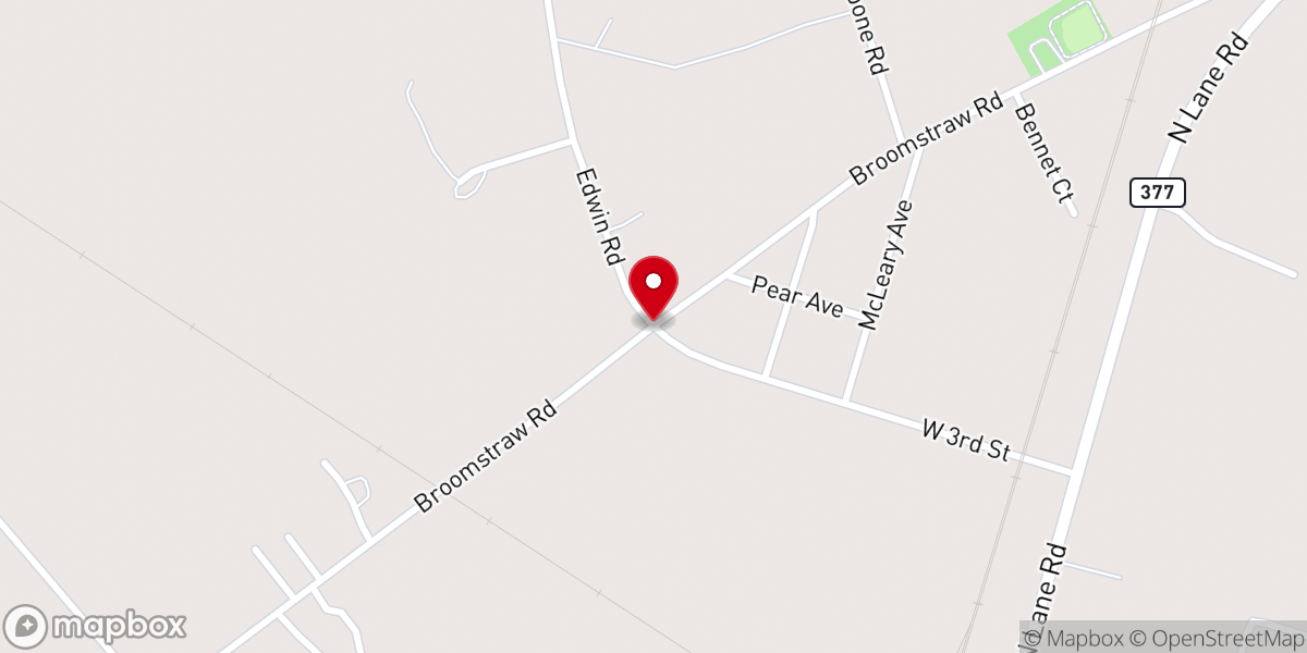 Map showing location of Antioch Missionary Baptist Church