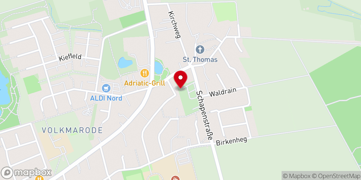 Map showing location of Friedhofskapelle Volkmarode