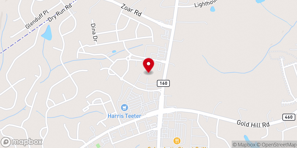 Map showing location of Grace Presbyterian Church