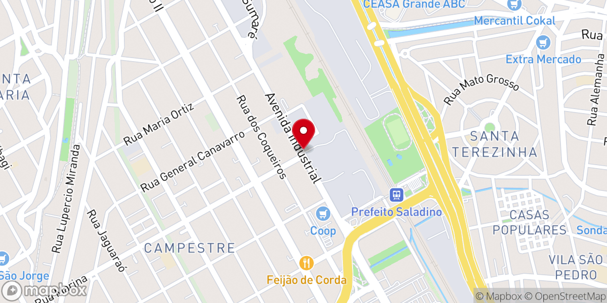 Map showing location of Central | IBC Santo André