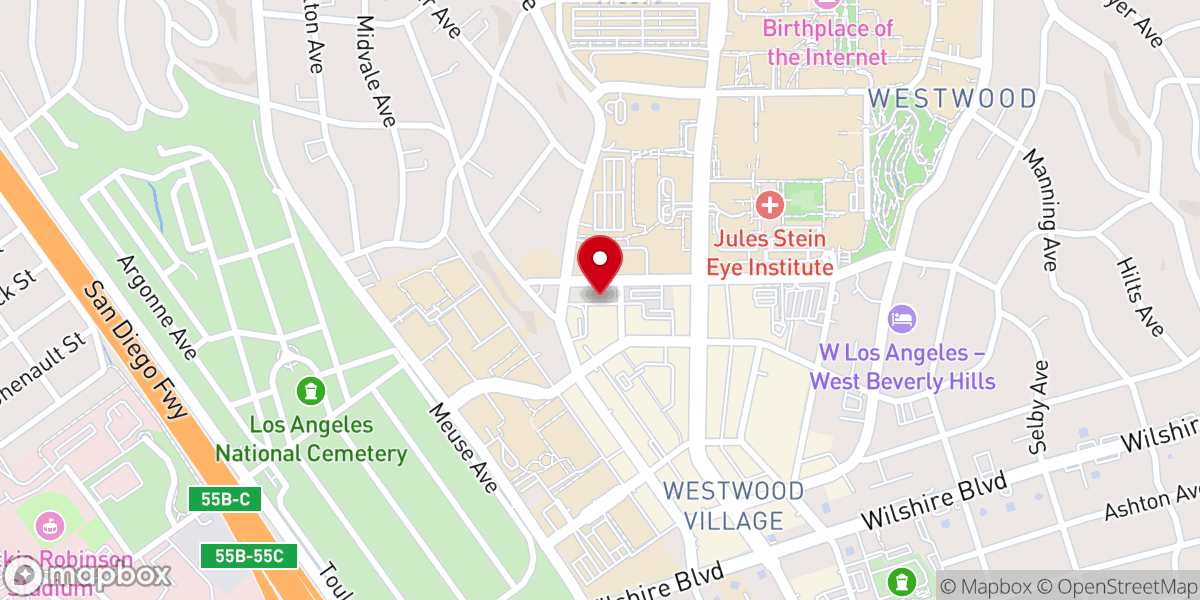 Map showing location of The Commons LA Church