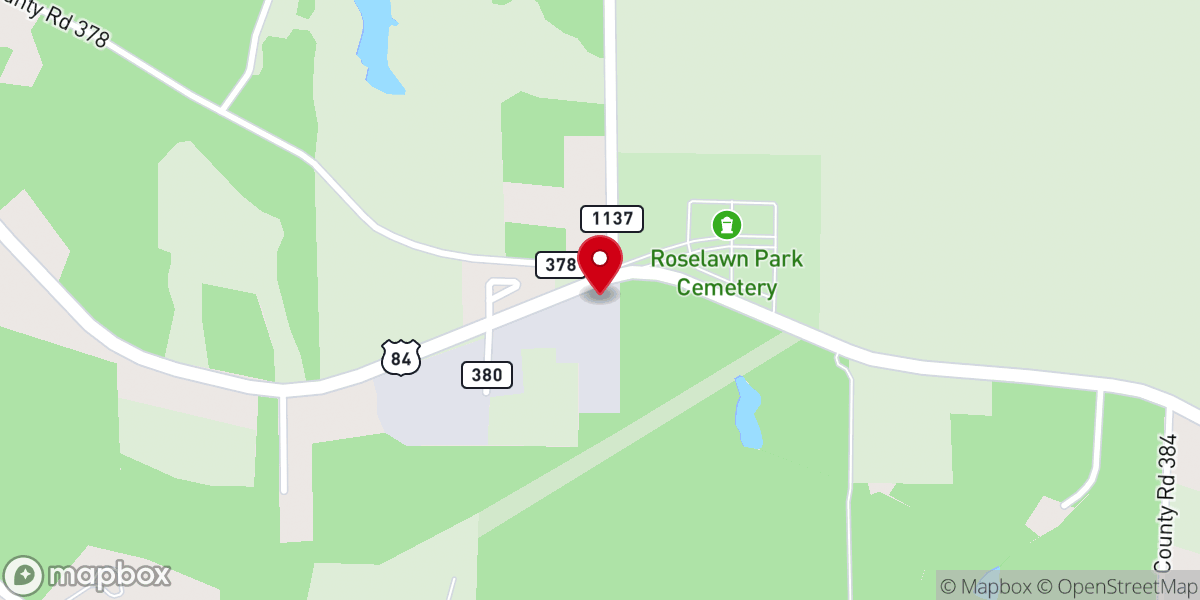 Map showing location of Holy Ground Worship Center