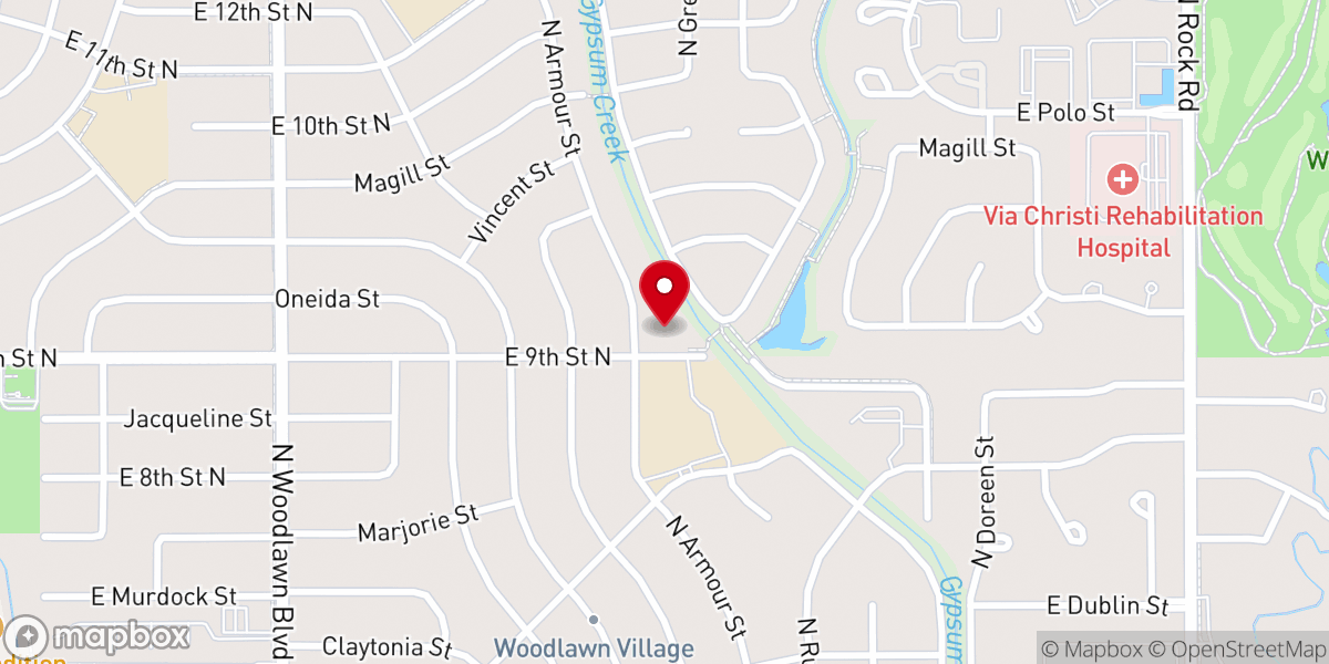 Map showing location of Celebration Baptist Church