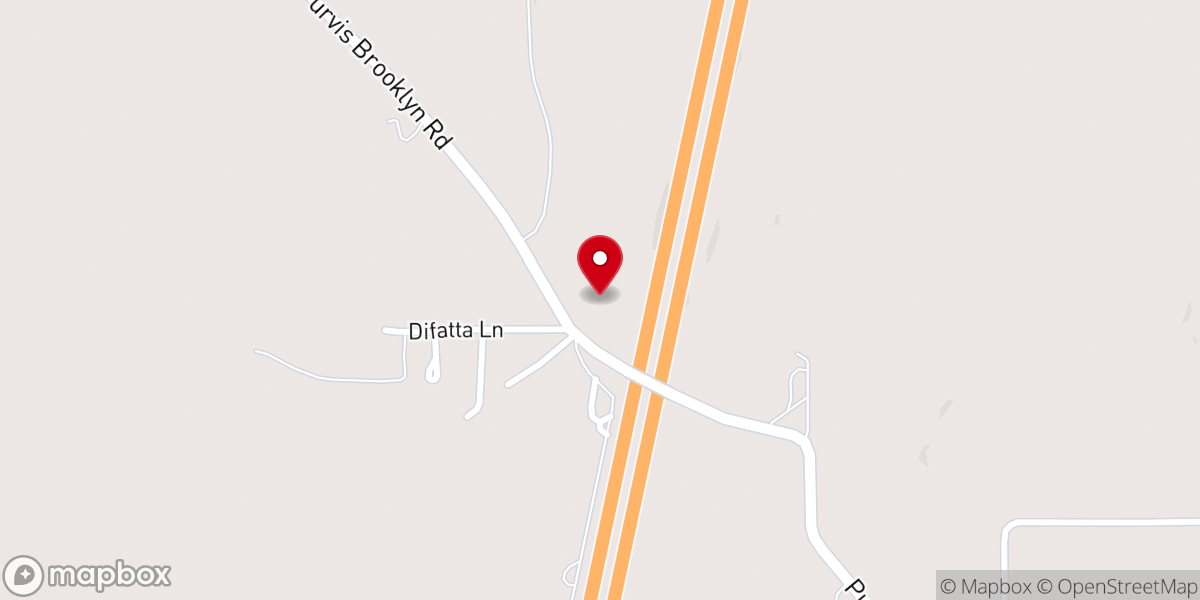 Map showing location of Faith Fellowship of Purvis