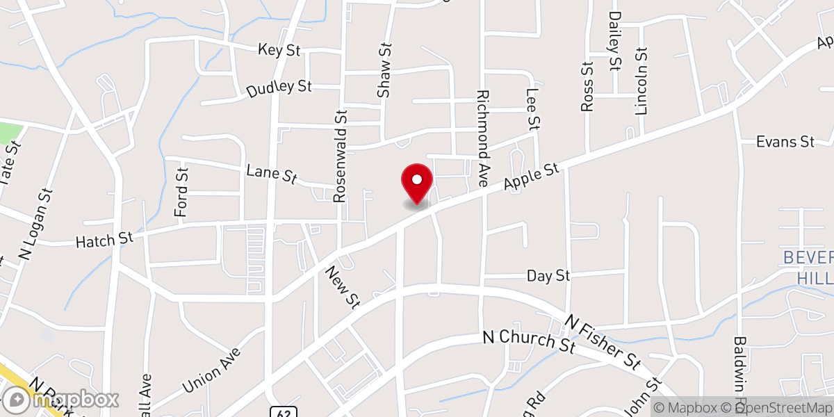 Map showing location of Church of Christ Inc