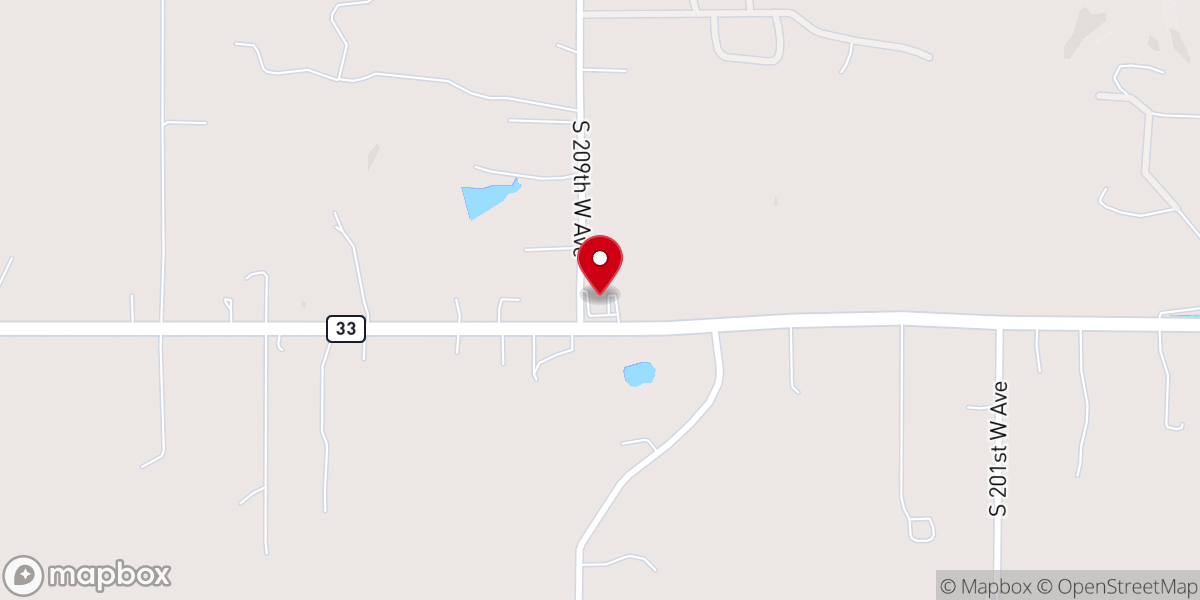 Map showing location of Blue Bell Free Will Baptist Church