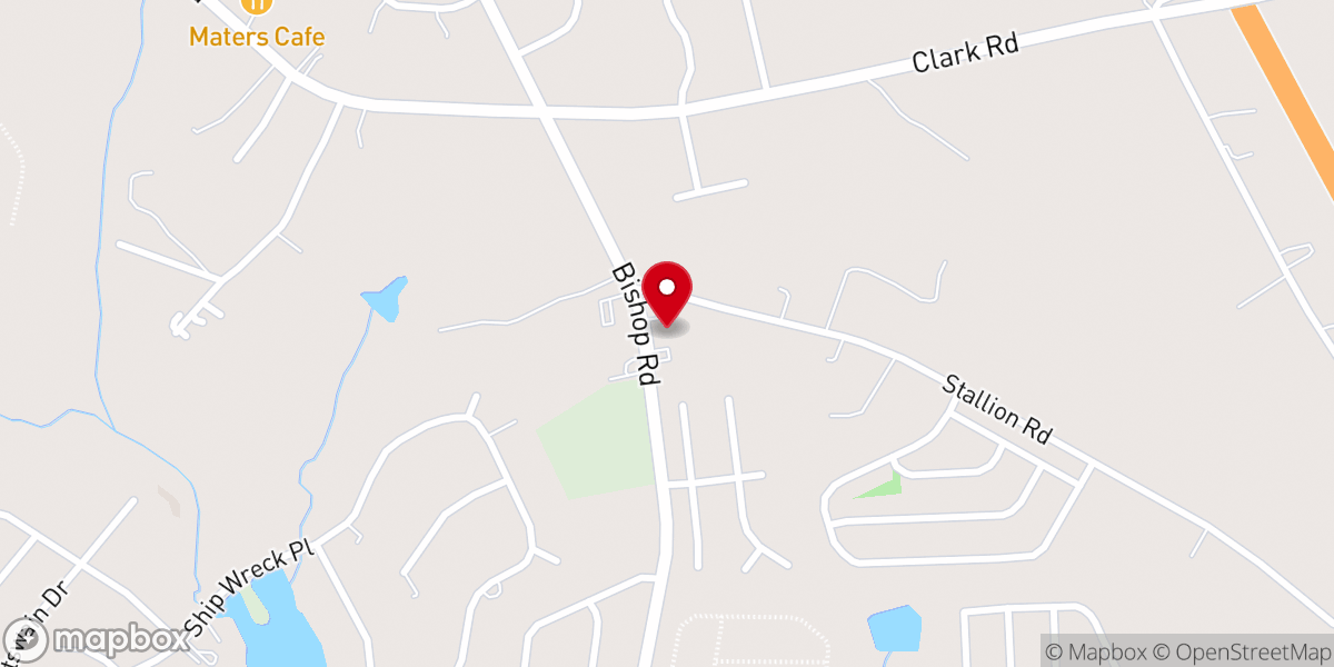 Map showing location of Liberty Baptist Church